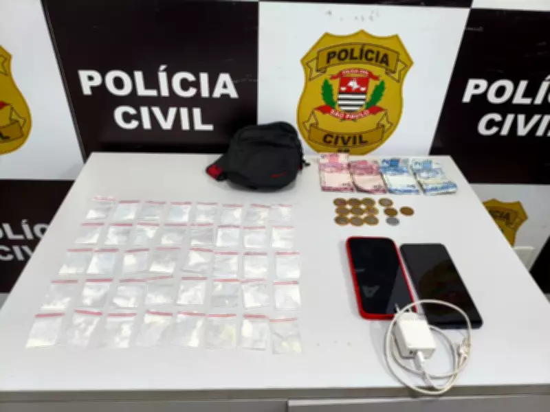 Adolescente invade escola infantil para fugir da polícia e é apreendido por tráfico em Urupês