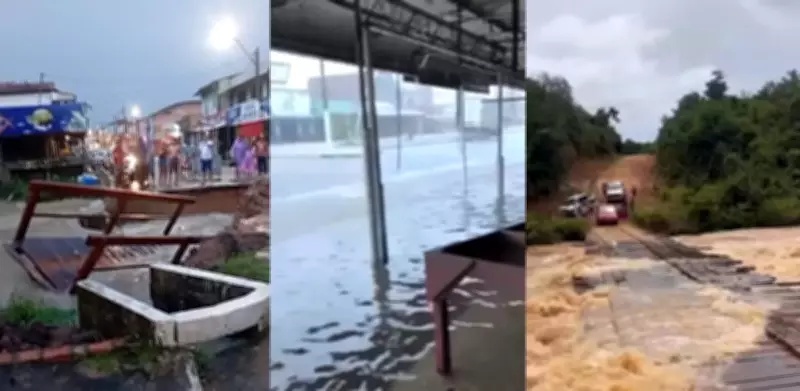 Alagamentos castigam interior do Pará: Capitão Poço e Santa Maria sofrem com chuvas intensas