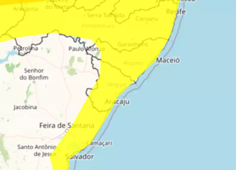 Alagoas em alerta máximo: Inmet prevê chuvas intensas e ventos fortes no feriado de Tiradentes