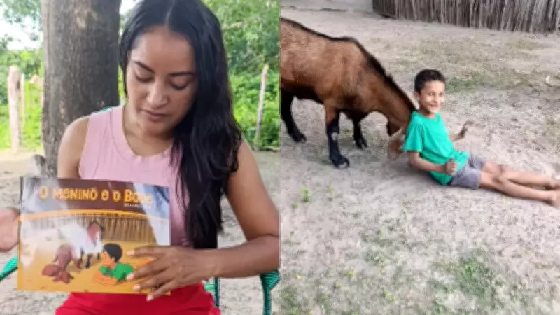 Amizade de menino de 7 anos com bode vira livro escrito pela irmã de 14