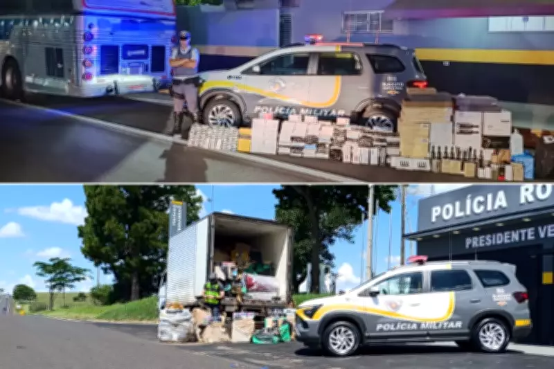 Apreensões de R$ 4 milhões em mercadorias sem nota fiscal em rodovias do oeste paulista