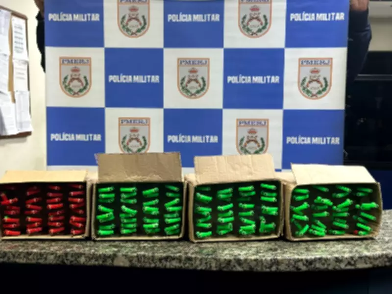 Apreensão de 127 frascos de lança-perfume após confronto policial em Barra Mansa