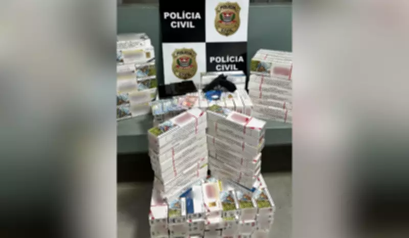 Apreensão de 2.700 maços de cigarros contrabandeados e drogas em Pirapozinho