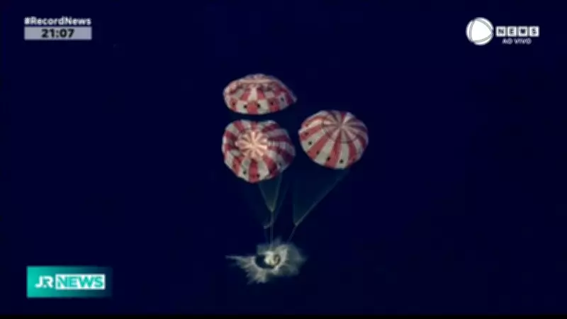 Artemis 2: Cápsula Orion Pousa no Pacífico com Astronautas Após Missão Lunar Histórica