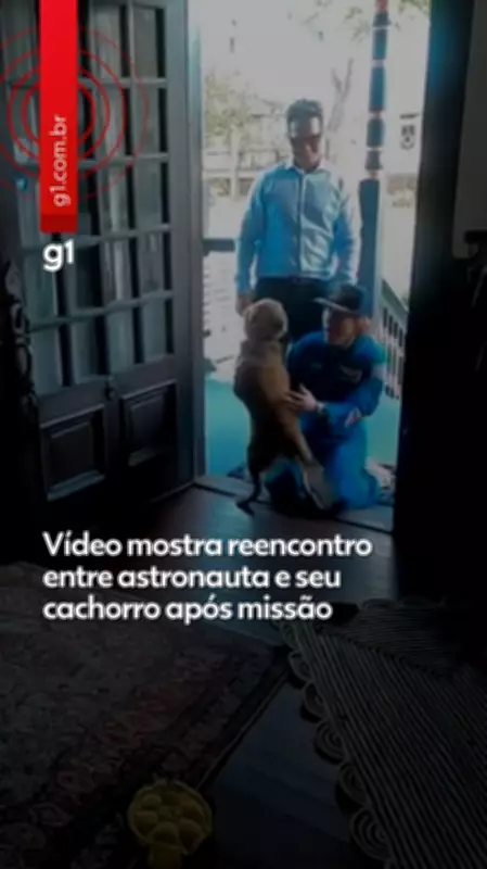 Astronauta Christina Koch tem reencontro emocionante com sua cadela Sadie após missão Artemis II
