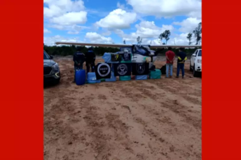 Avião com 450 kg de cocaína é interceptado após decolagem em Mato Grosso
