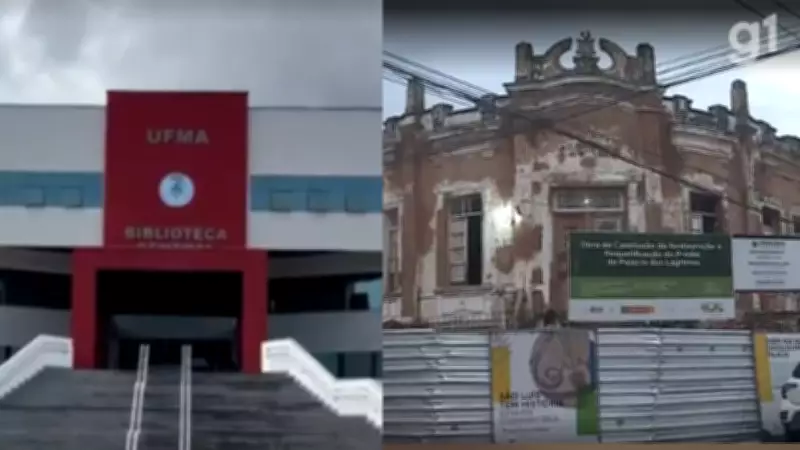 Biblioteca da UFMA e Palácio das Lágrimas em São Luís: Obras atrasadas há anos e milhões desperdiçados