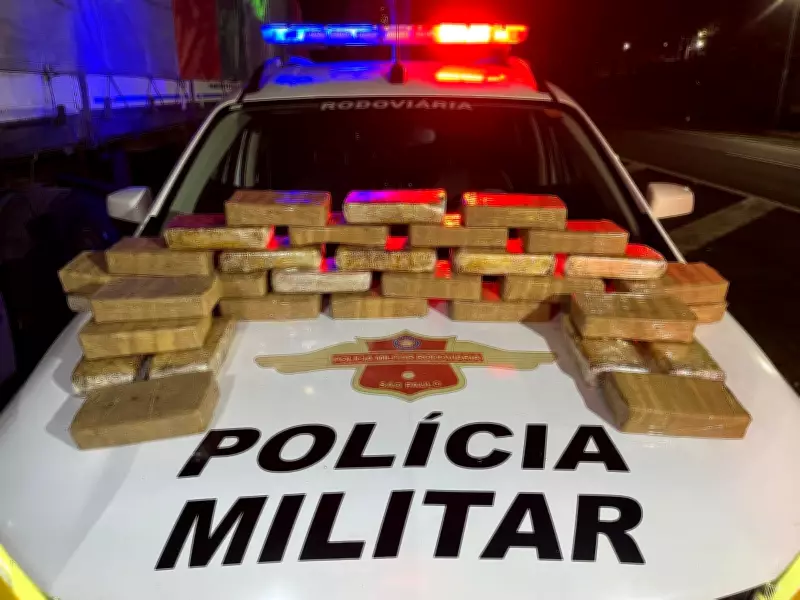 Boliviano preso com 35,8 kg de pasta base de cocaína na SP-270 em Presidente Prudente