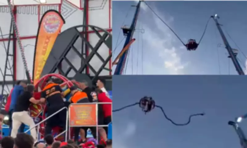 Cabo rompe em brinquedo de feira na Espanha e deixa quatro crianças feridas