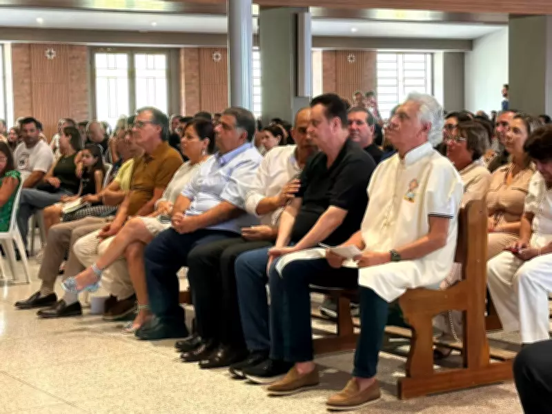 Caiado critica legado do PT e fala sobre segurança em evento religioso em Guaratinguetá