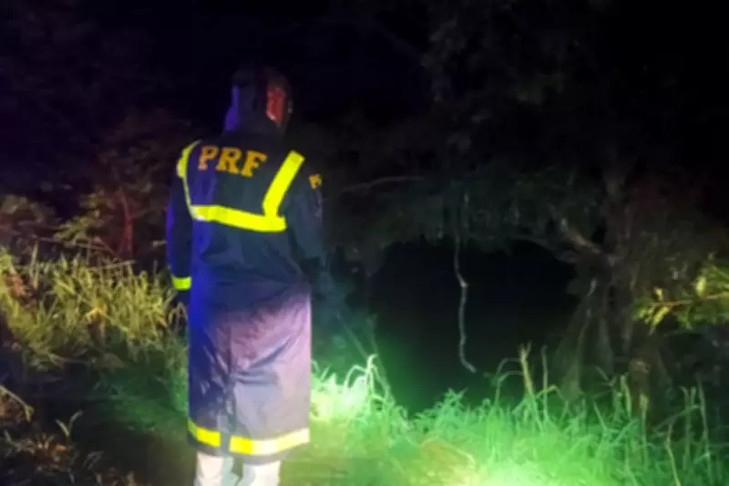 Caminhão cai em represa no Paraná; motorista salva filha e desaparece, menina morre