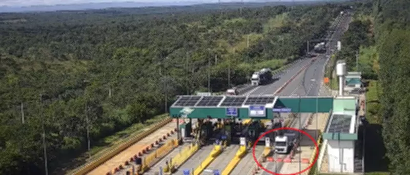Caminhoneiro sob efeito de drogas trafega na contramão em pedágio da BR-135 e é preso