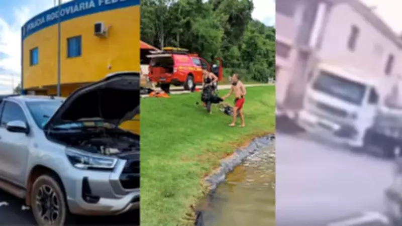 Caminhonete de luxo apreendida, menino morto em represa e influencer grave em acidente