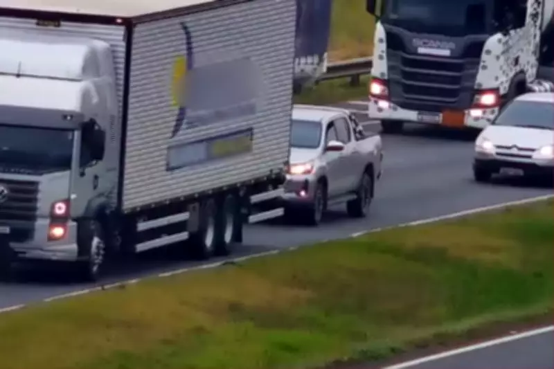 Caminhonete furtada é detectada pela Muralha Digital e motorista preso na BR-277