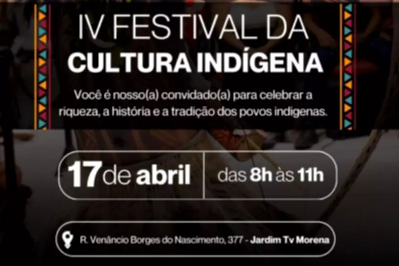 Campo Grande celebra 4º Festival da Cultura Indígena com danças, artesanato e gastronomia