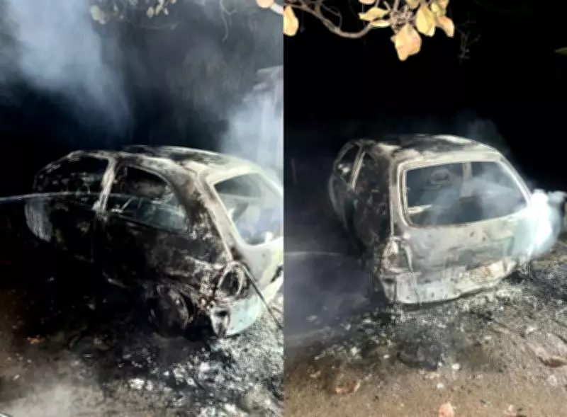 Carro é incendiado em Mucajaí, Roraima, em possível caso de confusão com inquilino