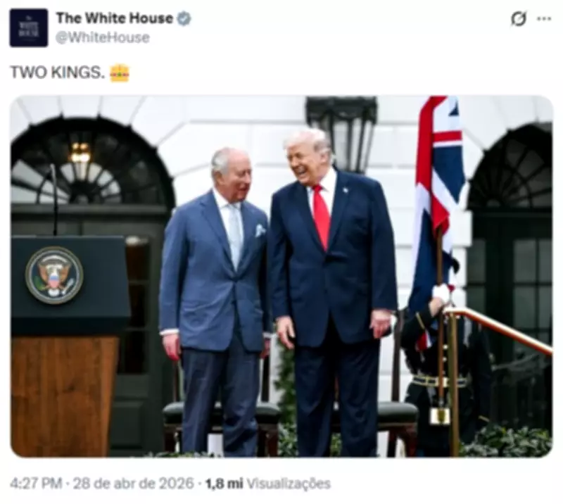 Casa Branca chama Trump e Charles III de 'dois reis' e gera polêmica