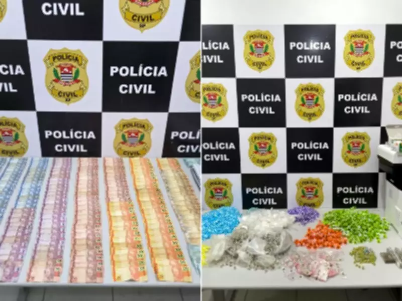 Casal preso em flagrante por tráfico de drogas em Praia Grande, SP
