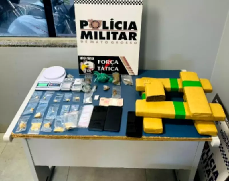 Casal suspeito de tráfico é preso em condomínio em Sinop, MT