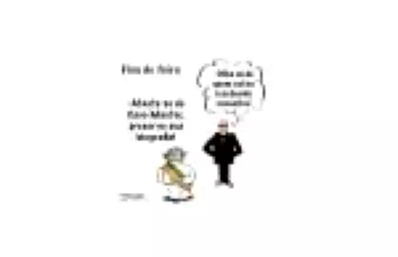 Charge de J.Caesar critica política brasileira em 9 de abril