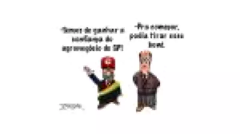 Charge de J.Caesar satiriza cenário político brasileiro em 16 de abril