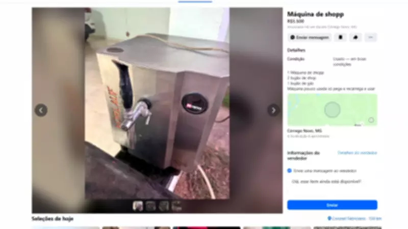Chopeira furtada em festa em 2024 é encontrada à venda em MG