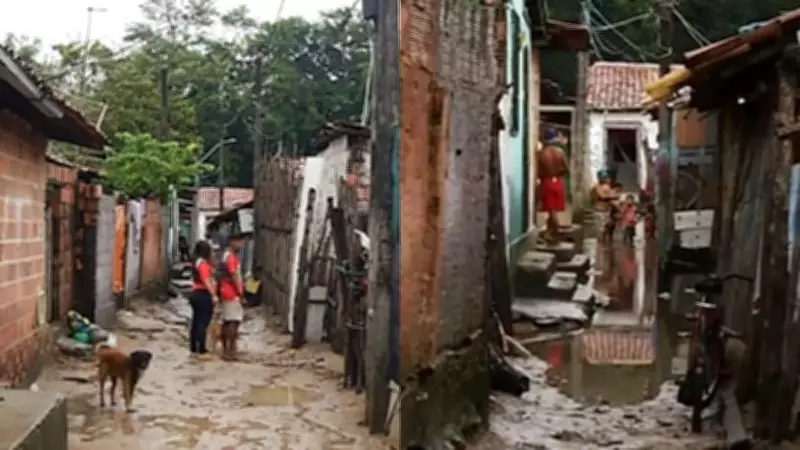 Chuvas inundam comunidade indígena Tapeba em Caucaia; 150 famílias perdem tudo