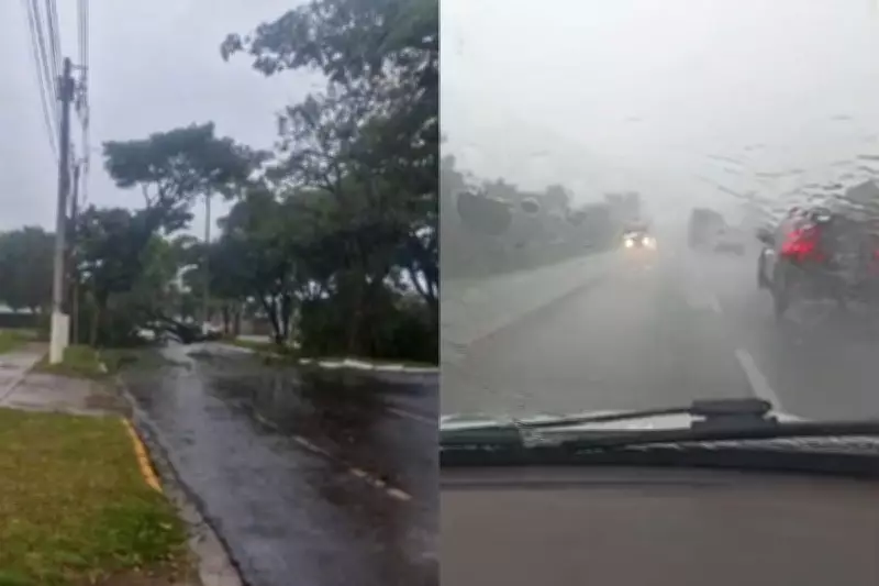 Ciclone extratropical provoca chuvas intensas e ventos fortes em Mato Grosso do Sul