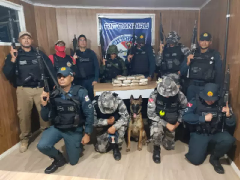 Cão farejador Tupã encontra mais de 12 kg de drogas escondidas em ar-condicionado em Óbidos, PA