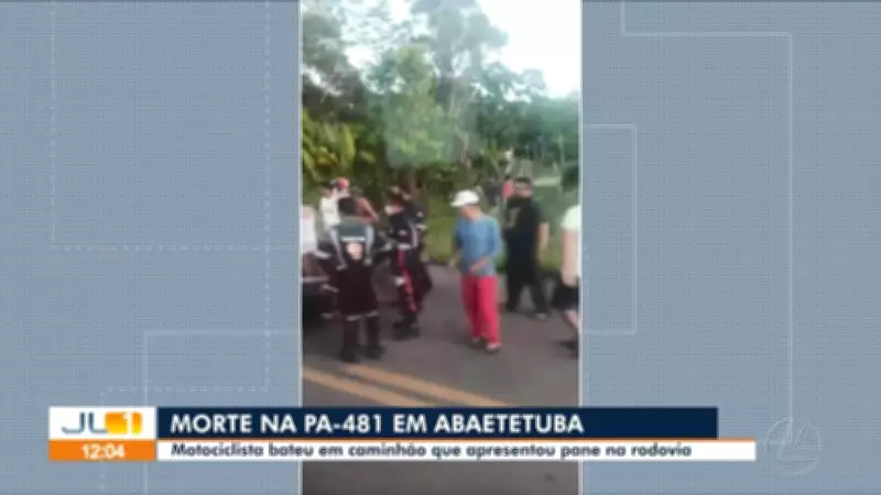 Colisão fatal entre moto e caminhão na PA-481 deixa uma vítima em Barcarena