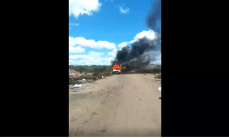 Corpo carbonizado é encontrado dentro de carro incendiado no bairro José e Maria em Petrolina