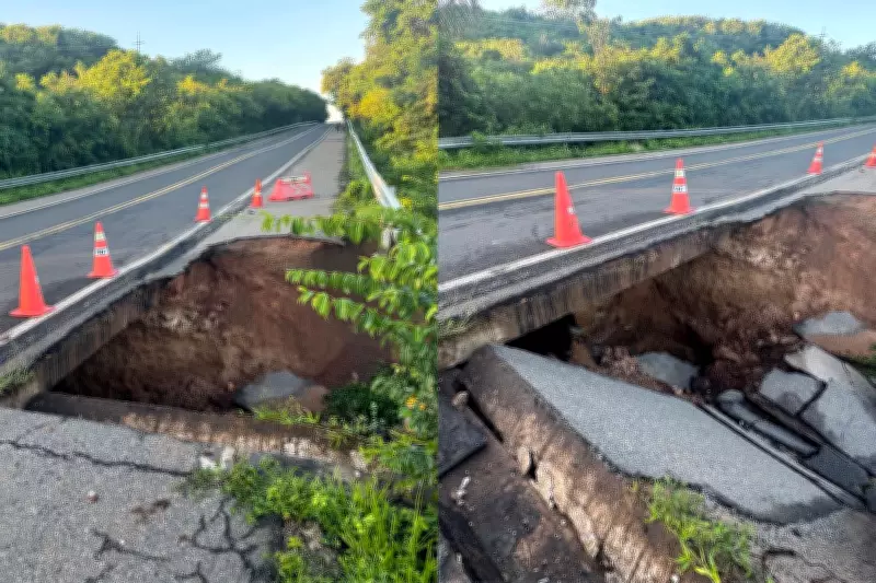 Cratera na BR-343 interdita trecho entre Buriti dos Lopes e Parnaíba por 20 dias