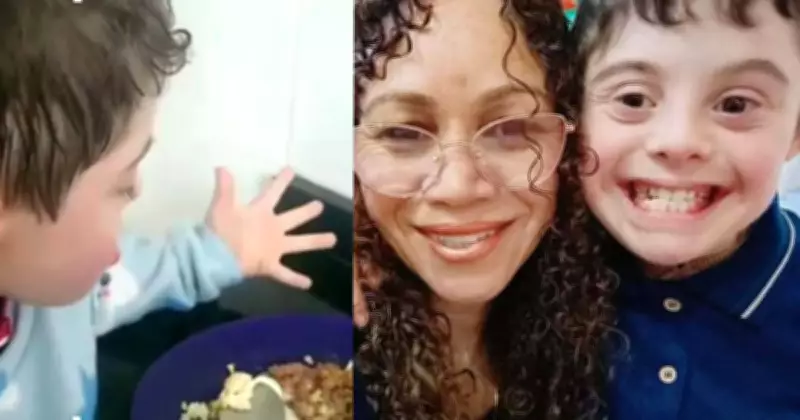 Criança com Síndrome de Down lista atitudes da mãe que o deixam feliz e vídeo viraliza