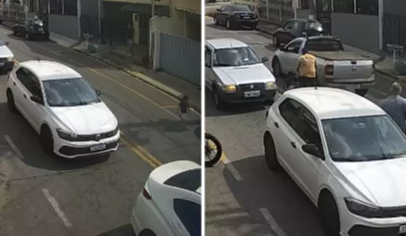 Criança corre na rua, é atropelada e carro passa por cima em Vinhedo