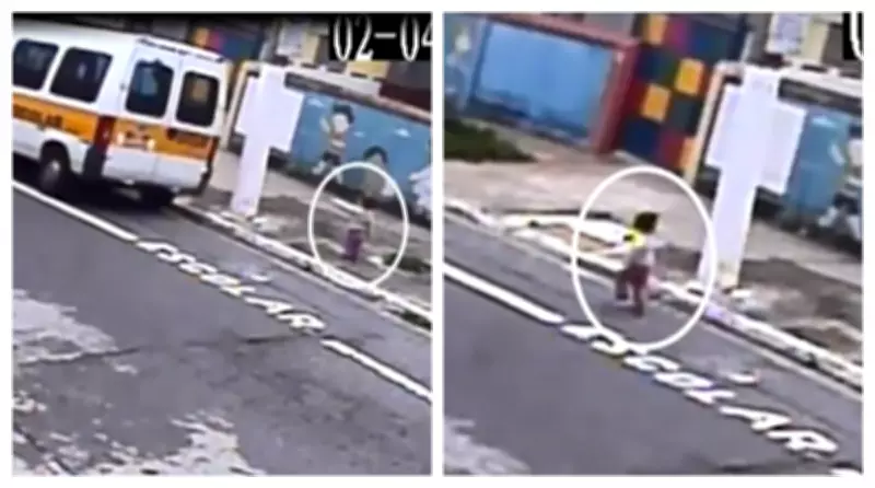 Criança de 2 anos fica sozinha na rua após ser esquecida por transporte escolar em SP