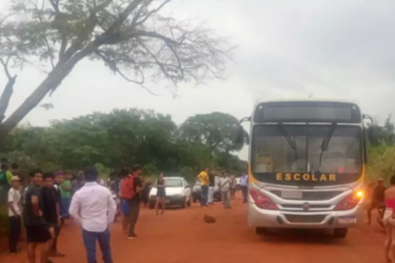 Criança indígena de 7 anos morre atropelada por ônibus em Caarapó (MS)