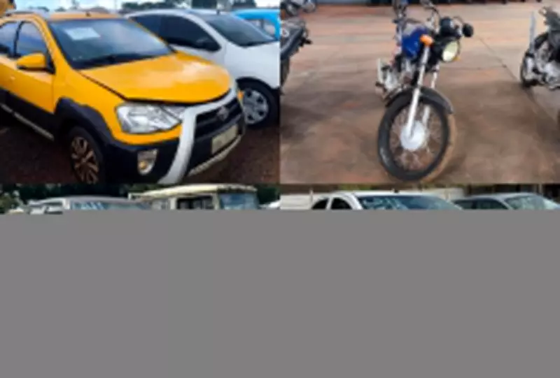 Detran-MS realiza leilão online com 182 veículos, incluindo clássicos e motos novas