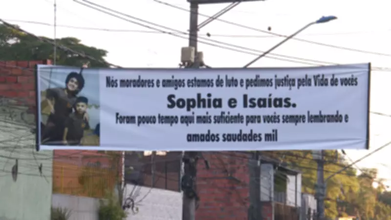 Diadema: Faixas pedem justiça após motorista embriagado atropelar e matar duas crianças
