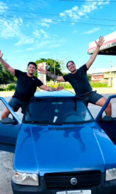 Do interior de MG ao Chile: dupla viaja 10 mil km em Fiat Uno sem planejamento