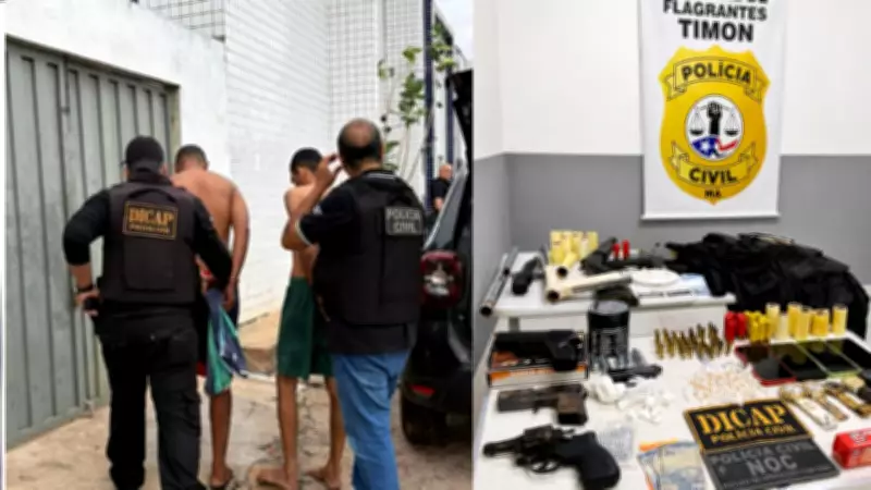Dois homens presos por fingirem ser policiais para cometer crimes em Timon