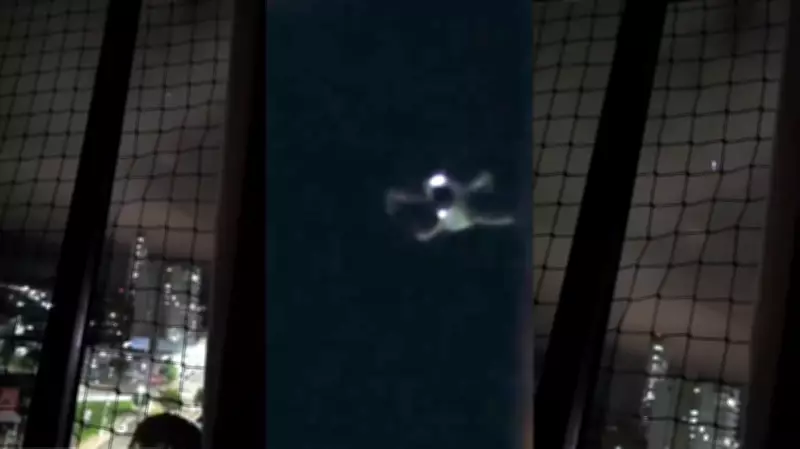 Drone flagrado espionando apartamentos em Francisco Beltrão; piloto é preso