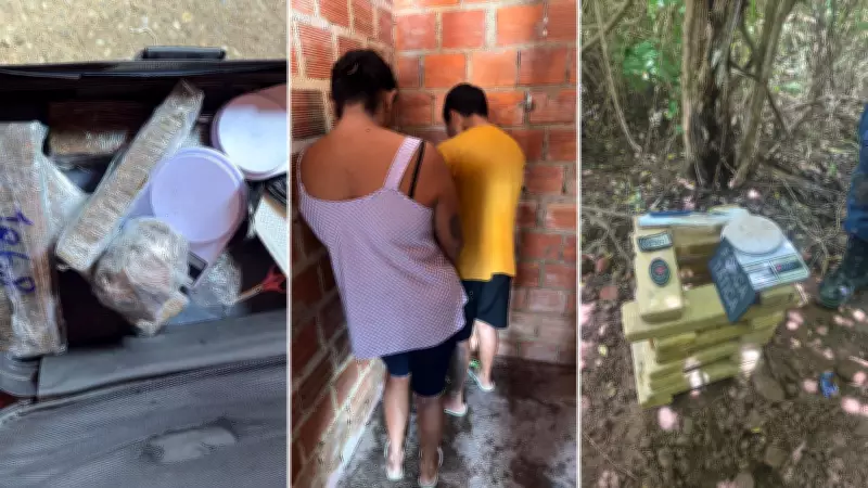 Duas mulheres presas e tonel com 18 tabletes de maconha encontrado em Teresina