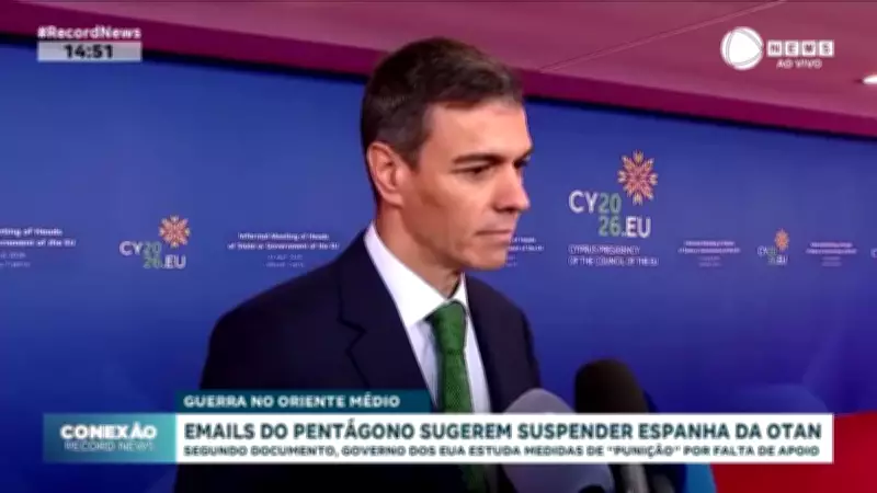 E-mails do Pentágono sugerem suspensão da Espanha da Otan por falta de apoio