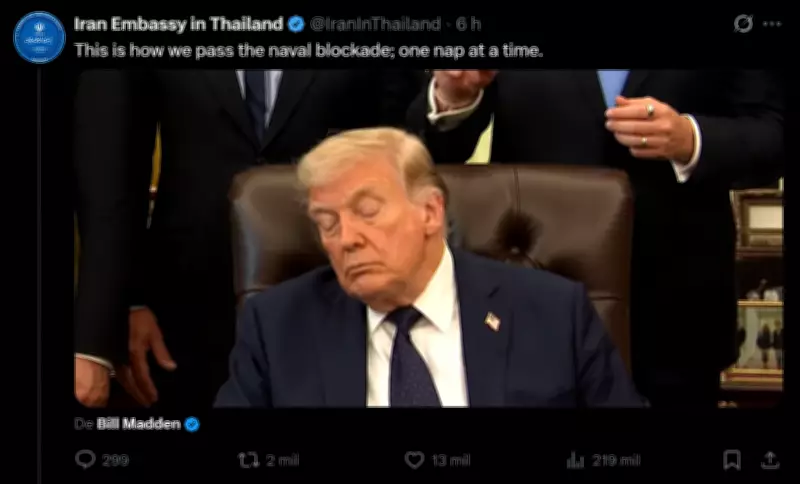 Embaixada do Irã na Tailândia zomba de Trump com vídeo de soneca durante coletiva