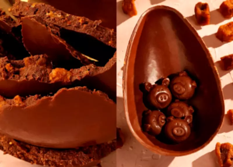 Empresa catarinense inova com ovo de Páscoa que incorpora torresmo na casca de chocolate