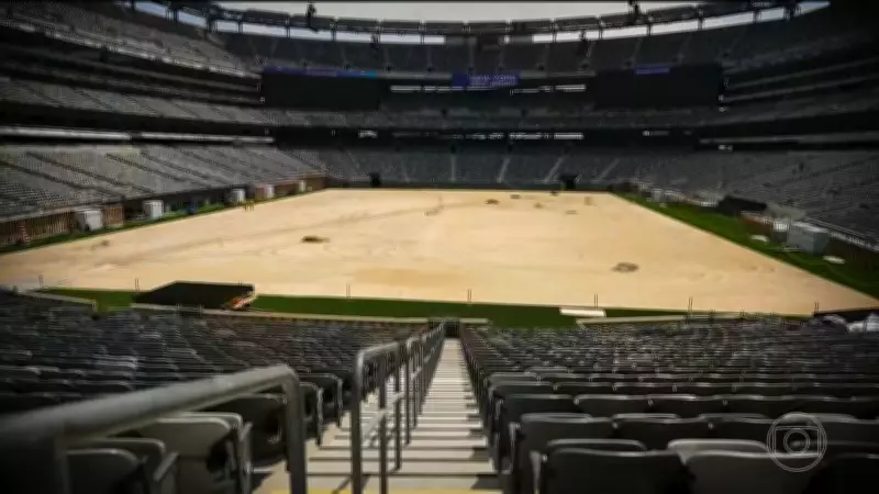 Estádio de Nova York em transformação para receber final da Copa do Mundo e estreia do Brasil