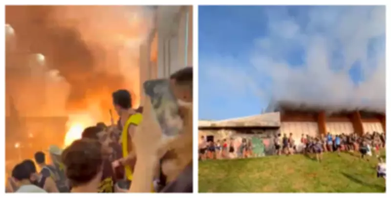 Estudante acende sinalizador em ginásio durante Economíadas e provoca evacuação em São Carlos