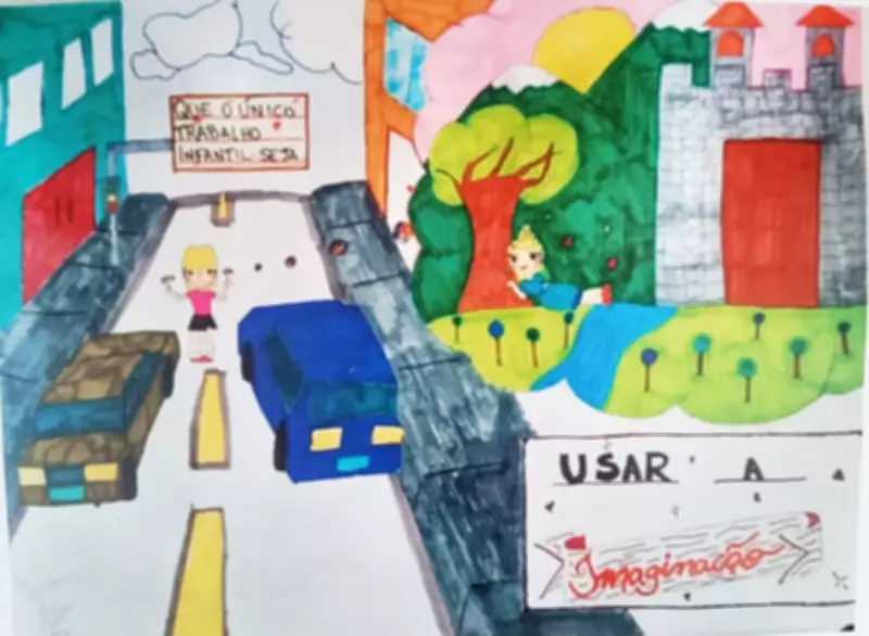Estudante de Bauru conquista 3º lugar nacional com desenho sobre trabalho infantil em concurso do MPT