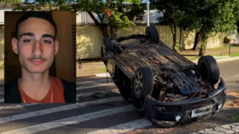 Estudante morre após carro capotar em Ilha Solteira; motorista preso por embriaguez