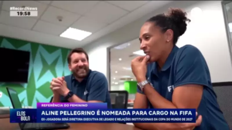 Ex-atleta brasileira Aline Pellegrino assume cargo executivo na Fifa para a Copa do Mundo Feminina de 2027